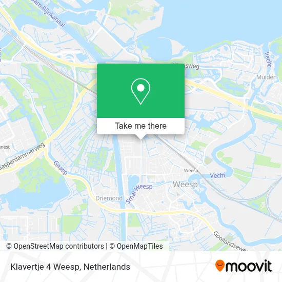Klavertje 4 Weesp map