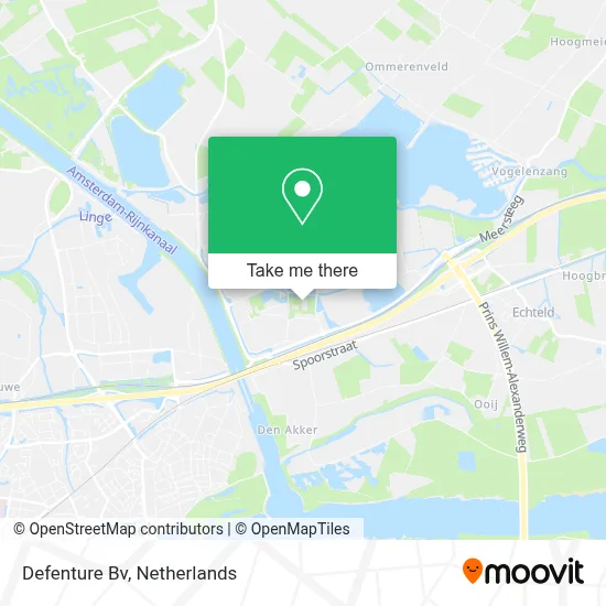 Defenture Bv map