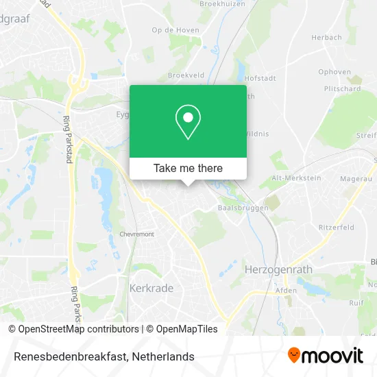 Renesbedenbreakfast map
