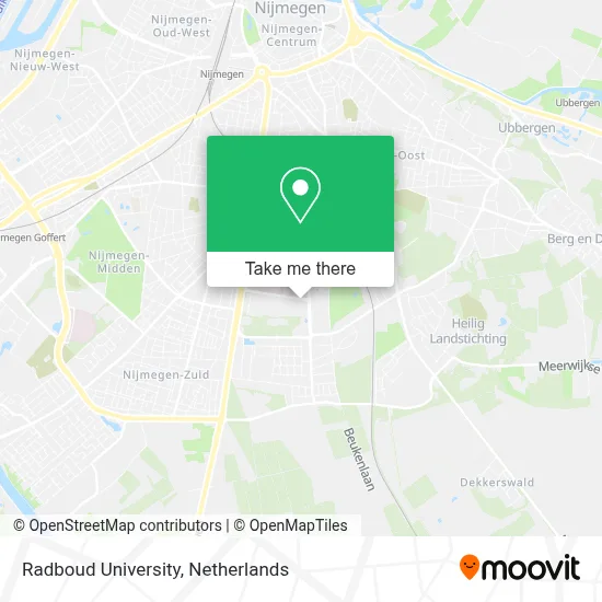 Radboud University map