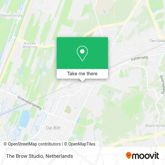 The Brow Studio map