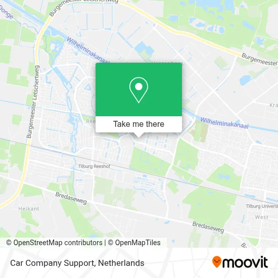 Car Company Support map