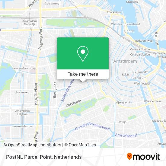 Postnl Pakketpunt map