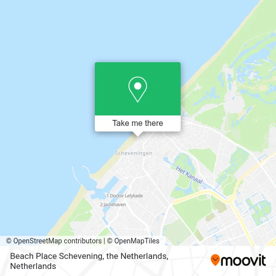 Beach Place Schevening, the Netherlands map