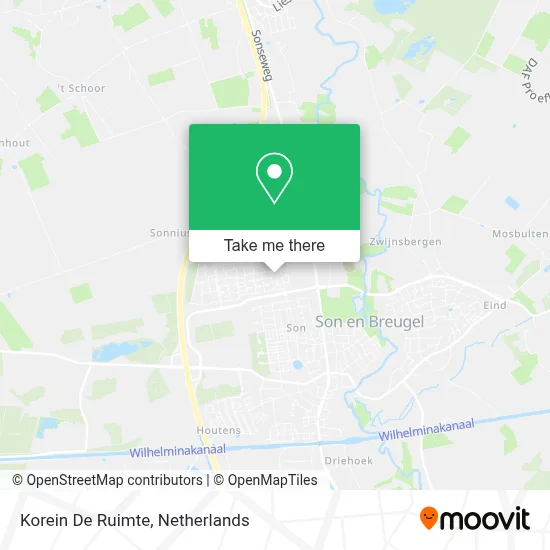 Korein De Ruimte map