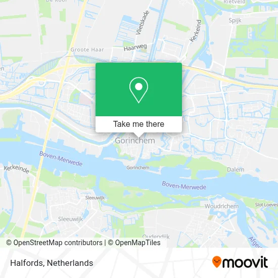 Halfords map