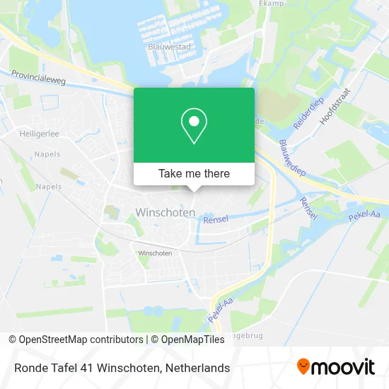 Ronde Tafel 41 Winschoten map