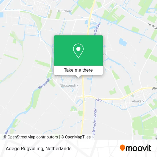 Adego Rugvulling map