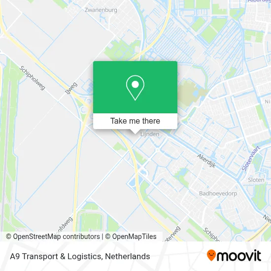 A9 Transport & Logistics map