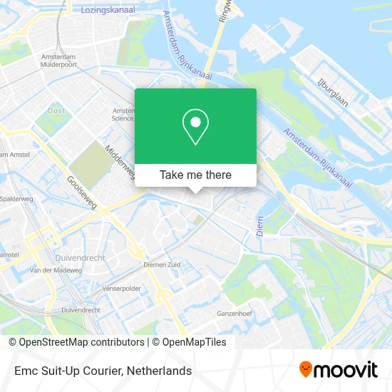 Emc Suit-Up Courier map
