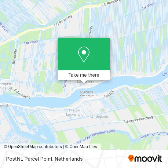 Postnl Pakketpunt map