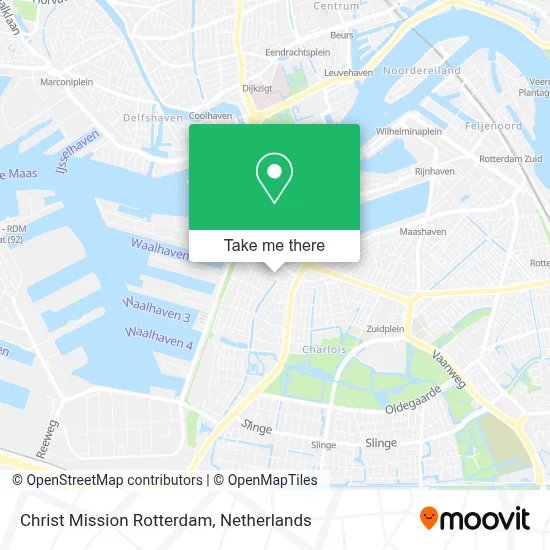 Christ Mission Rotterdam map