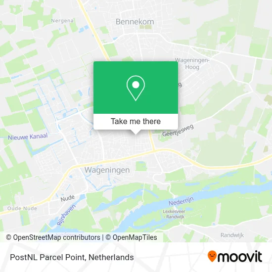 Postnl Pakketpunt map