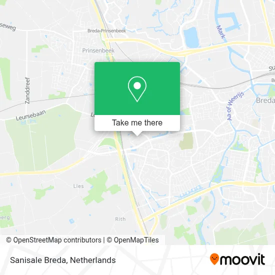 Sanisale Breda map