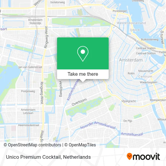 Unico Premium Cocktail map