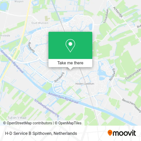 H-D Service B Spithoven map