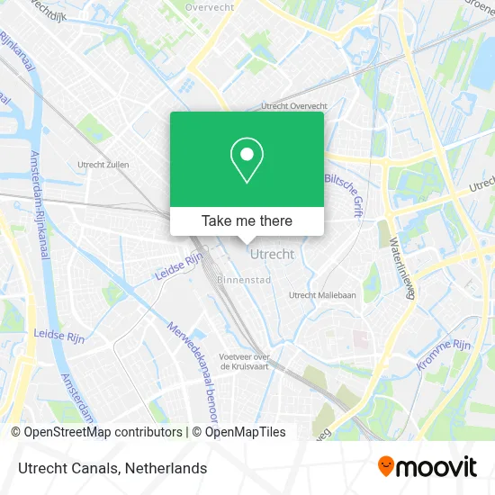 Utrecht Canals map