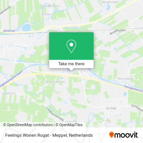 Feelings Wonen Rogat - Meppel map