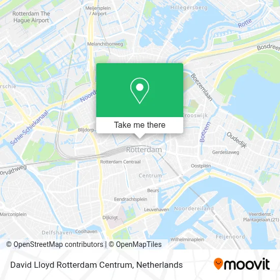 David Lloyd Rotterdam Centrum map