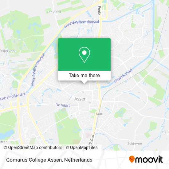 Gomarus College Assen map