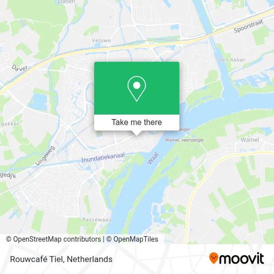 Rouwcafé Tiel map