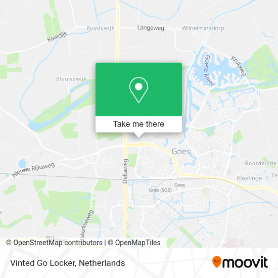 Vinted Go Locker map