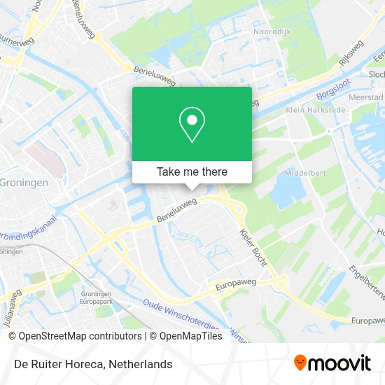 De Ruiter Horeca map