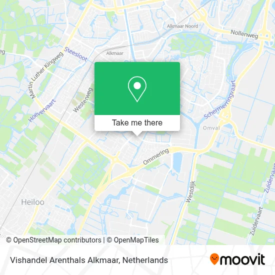 Vishandel Arenthals Alkmaar map
