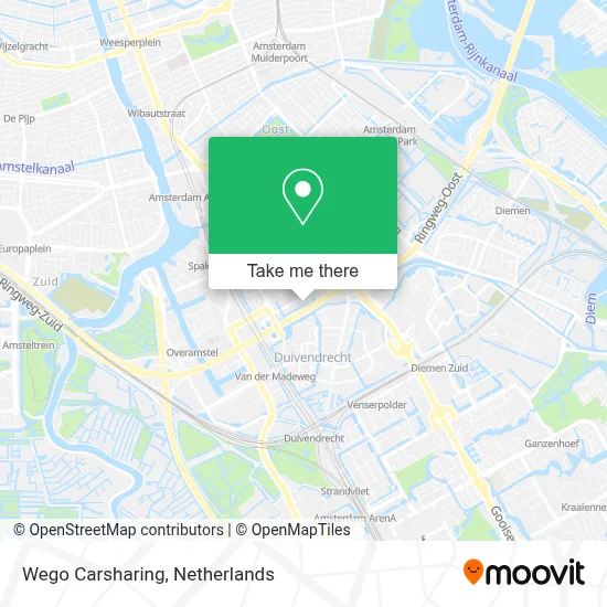 Wego Carsharing map