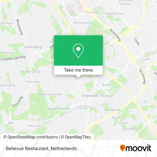 Restaurant Bellevue map