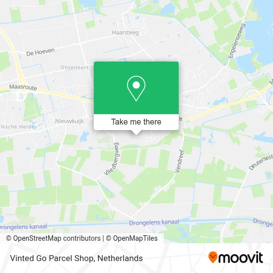 Vinted Go Parcel Shop Karte