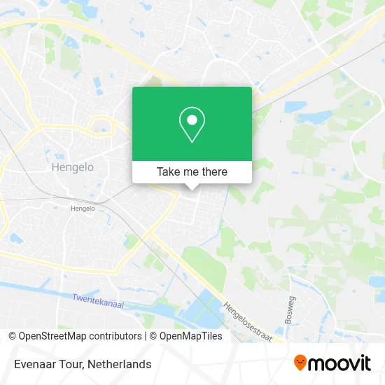Evenaar Tour map