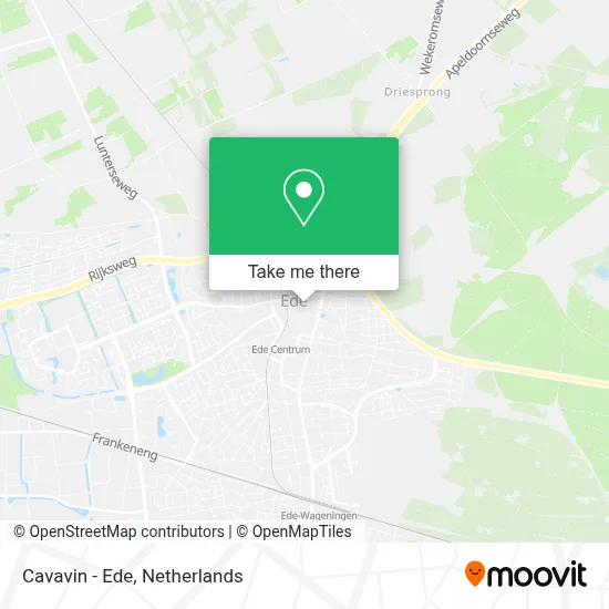 Cavavin - Ede map