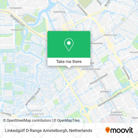 Linkedgolf D-Range Amstelborgh map