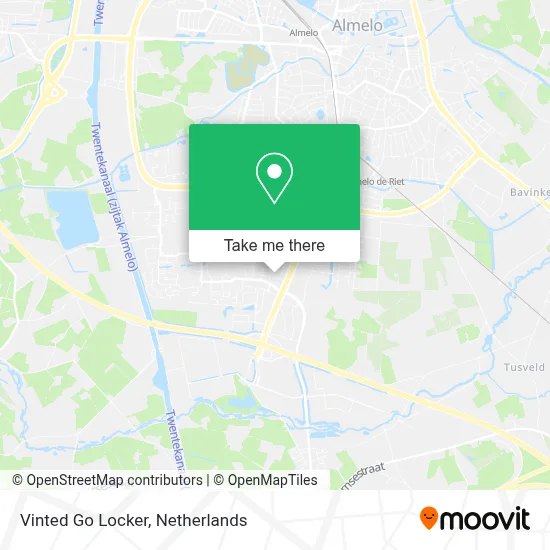 Vinted Go Locker map