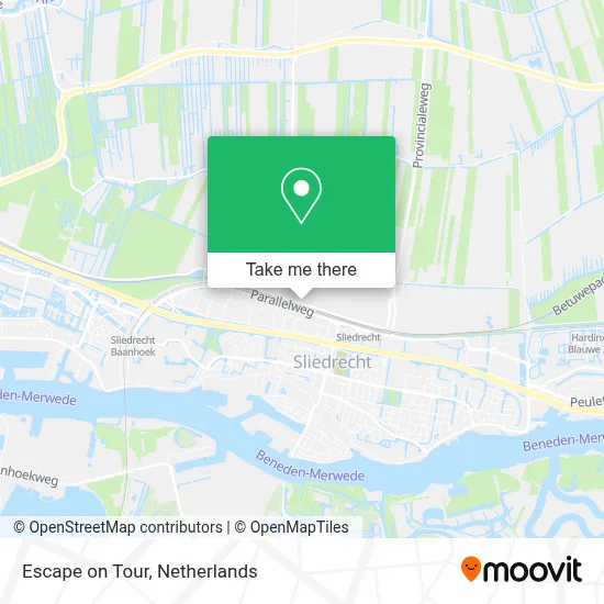 Escape on Tour map