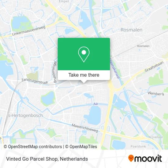 Vinted Go Parcel Shop Karte