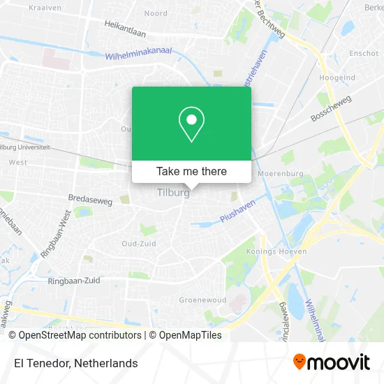El Tenedor map