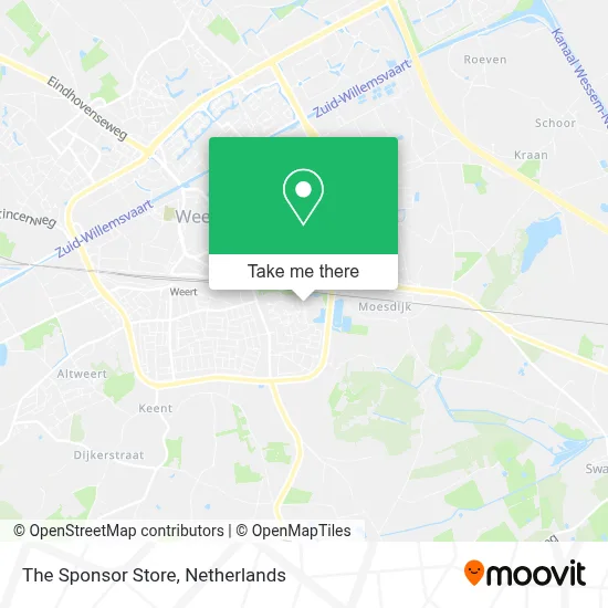 The Sponsor Store map