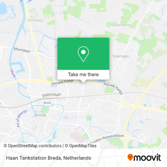 Haan Tankstation Breda map