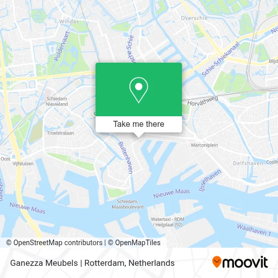 Ganezza Meubels | Rotterdam map