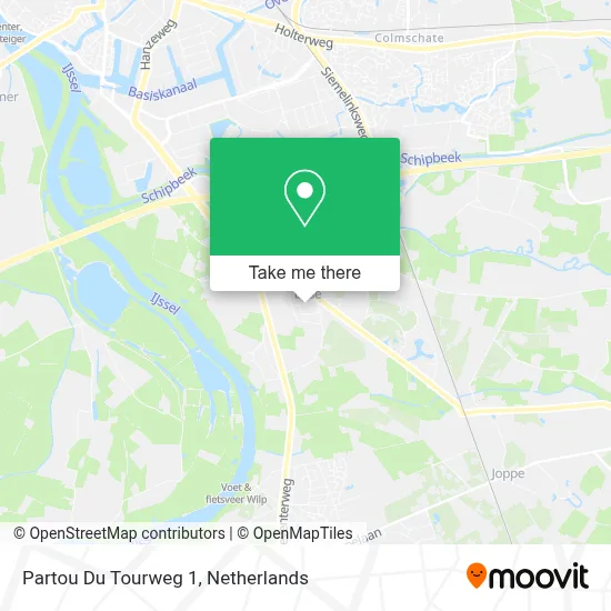 Partou Du Tourweg 1 map