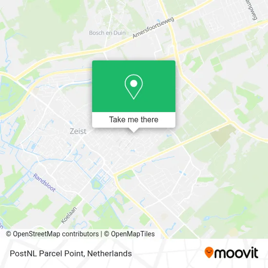 Postnl Pakketpunt map