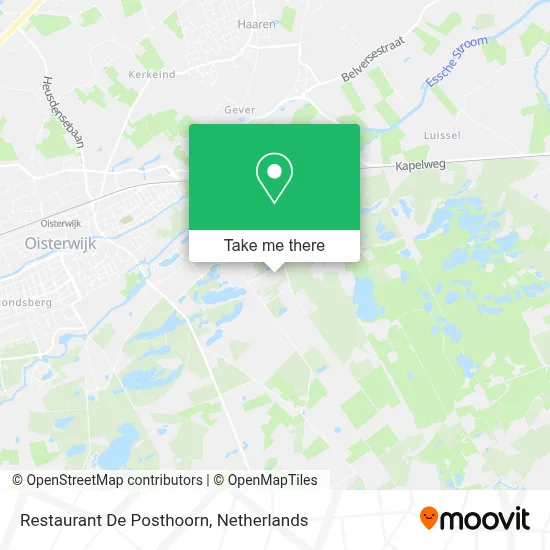 Restaurant De Posthoorn map