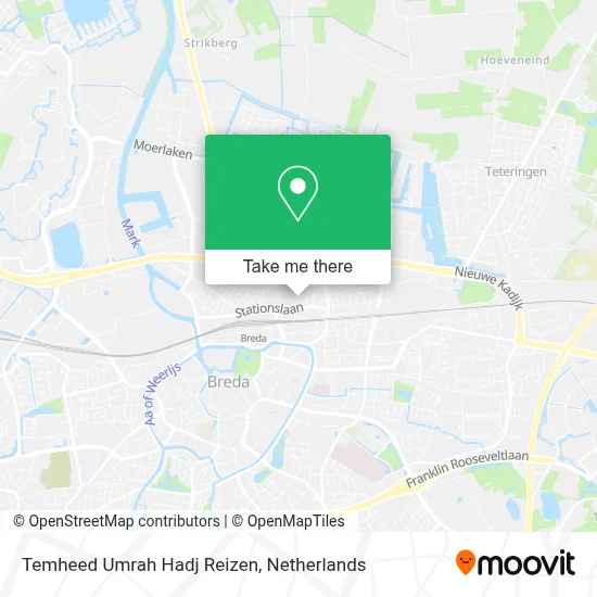 Temheed Umrah Hadj Reizen map