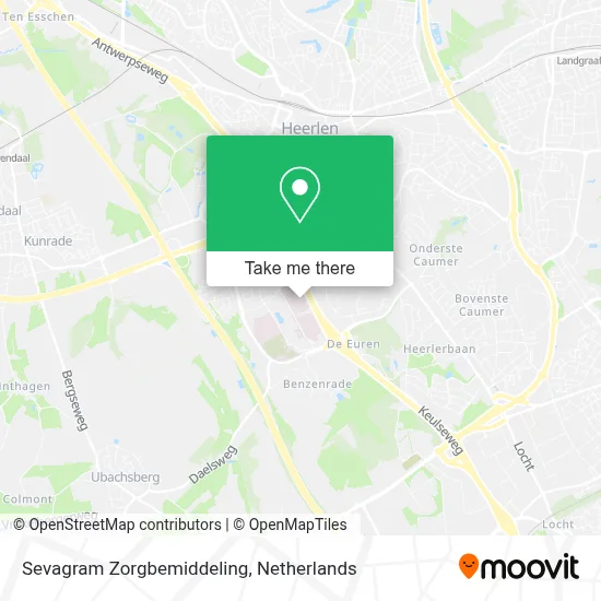 Sevagram Zorgbemiddeling map
