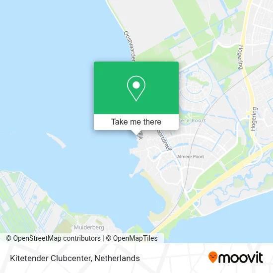 Kitetender Clubcenter map