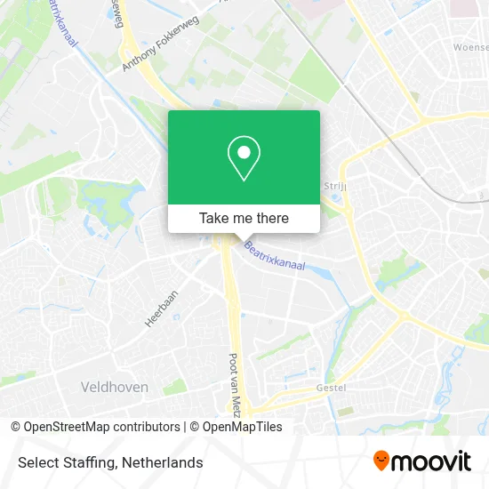 Select Staffing map