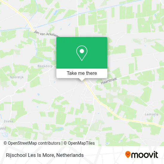 Rijschool Les Is More map