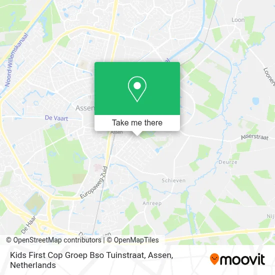 Kids First Cop Groep Bso Tuinstraat, Assen map